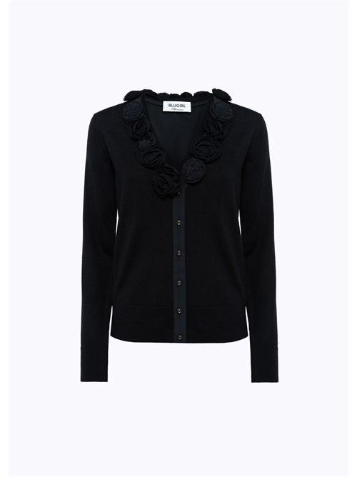 cardigan e top donna nero BLUGIRL BLUMARINE | RF4106MA82O/22222